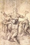 Michelangelo Buonarroti Study for the Colonna Piet oil